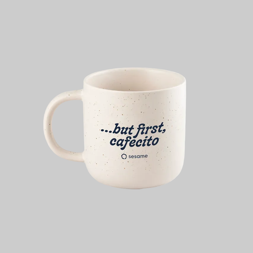 Taza "but first coffee"