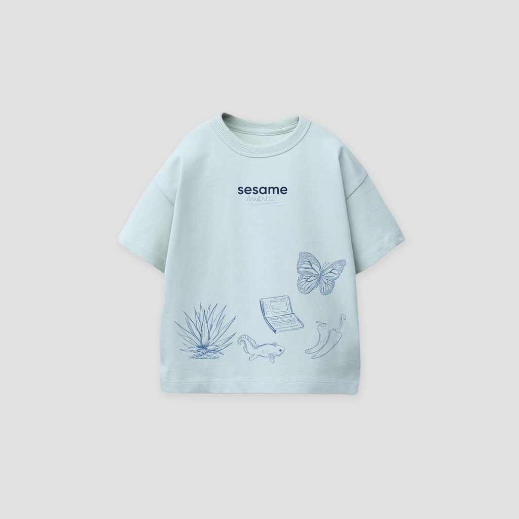 Camiseta Doodles Verde KID